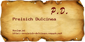 Preisich Dulcinea névjegykártya
